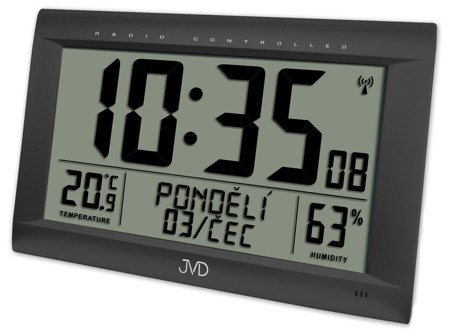 Zegar /budzik JVD STEROWANY RADIOWO duży RB9075.1