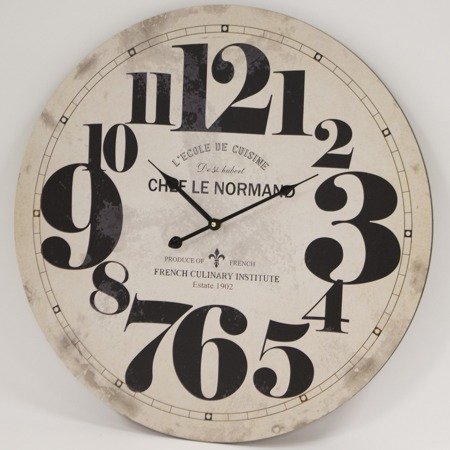 Zegar ścienny MDF retro BARDZO DUŻY  58 cm 118003